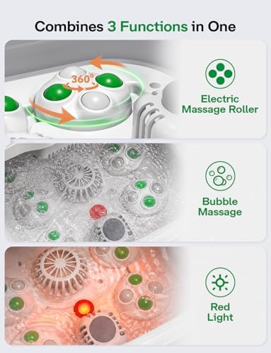 Medisana Collapsible Foot Spa Bath with Motorized Roller & Temp Control - Image 5