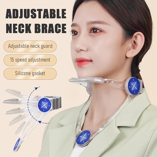 360° Adjustable Neck Collar - Neck Support with Neck Stretcher | Cervical Collar Made of Plastic for Correcting Forward Head Posture and Relieving Neck Pain - Image 6