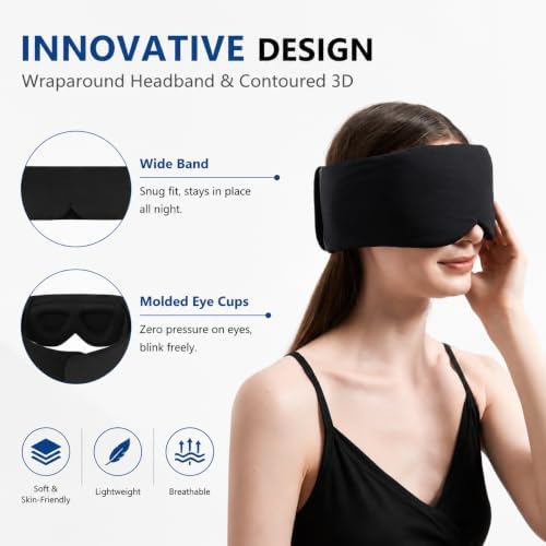 Sleep Mask ALASKA BEAR Wraparound Cool for All Sensitive Sleepers - Image 3