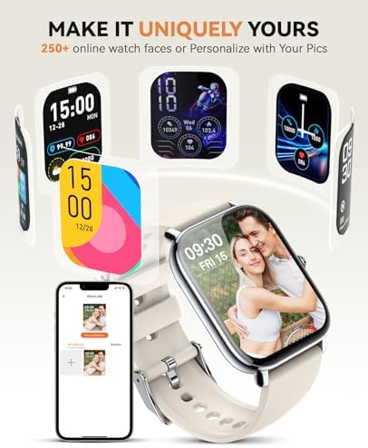 Smart Watch for Women Men- Answer/Make Call, 2025 IP68 Waterproof Fitness Step Sleep Tracker Watch with Monitor Activity Counter Smartwatch for Andriod iPhone iOS Samsung Compatible - Image 5