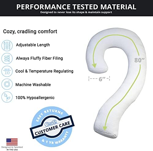 Contour Swan Body Pillow w/Pillowcase Cool XL - As Seen on TV (Pack of 2) - Image 6