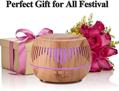 Humidifiers for Bedroom Large Room Home Baby Kids Whole House Hotel Office Desk Plant,500ml Cute Aromatherapy Portable Ultrasonic Cool Mist Humidifier with Essential Oil Diffuser Light Remote - Image 7