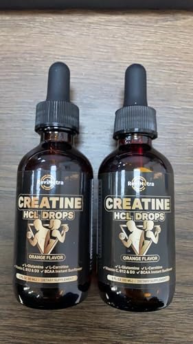 2 Pack Creatine HCL Liquid Drops for Men & Women, 1500mg Liquid Creatine Hydrochloride, High Absorption, 2 Fl Oz, Sugar-Free Orange Flavor - Image 3