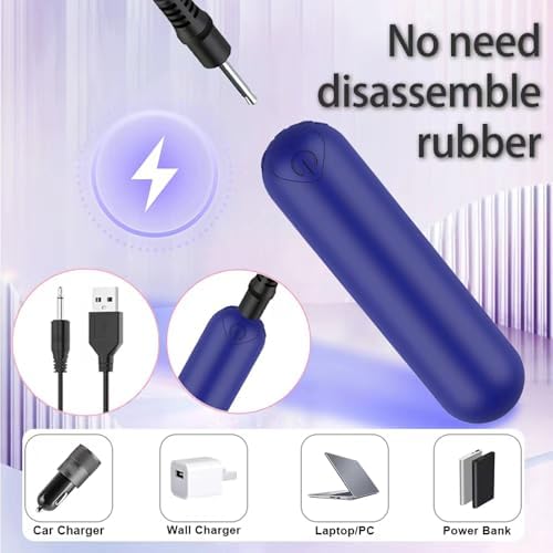 Mini Handheld Electric Back Massager Waterproof Quite Massager, Portable Massager for Back Neck Shoulder Body,Blue - Image 2