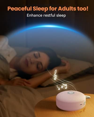 Dreamegg Sound Machine - Portable Sound Machine for Baby Adult, Features Powerful Battery, 21 Soothing Sound, Noise Canceling for Office & Sleeping, Sound Therapy for Home, Travel, Gift - Image 6