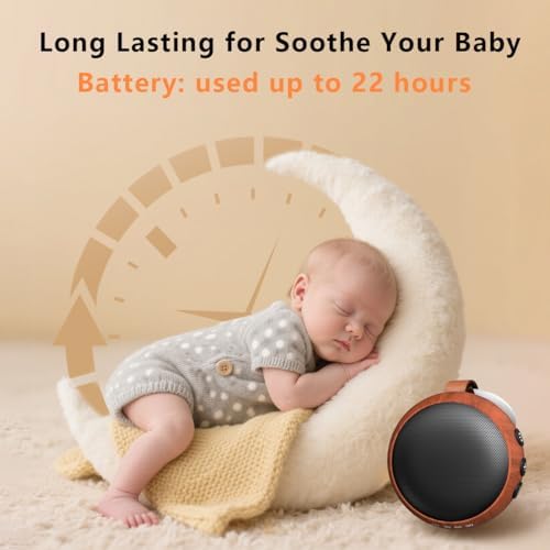 Mini White Noise Machine Sound Machine Portable with 32 Volume Levels 30 Soothing Sounds Sleep Soother Rechargeable Travel Sound Therapy Brown Noise Sleep Machine for Baby Kid Adult - Image 4