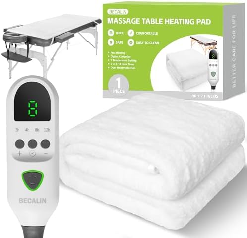 Massage Table Warmer Heating Pad Professional SPA Massage Bed Warmer Pads by BECALIN