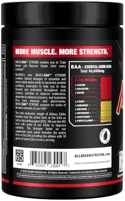 ALLMAX MUSCLEAA Xtreme EAA Powder, Cherry Limeade, 532 g, 30 Servings - Image 2