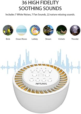 White Noise Sound Machine w/ 36 Soothing Sounds, SM136 Enjoy Your Sleep with This Great Noise Machine - Image 4