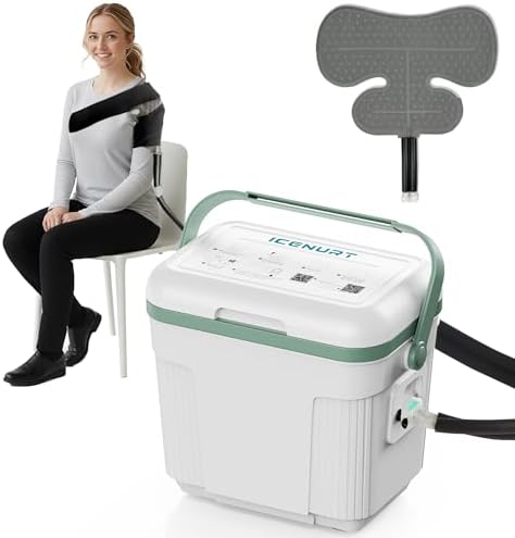 Programmable Timer Cold Therapy Machine for Shoulder w/Quiet Pump by ColdtherapytoRelievePain