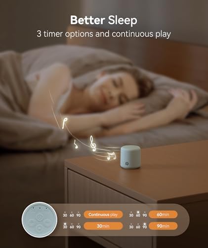 Dreamegg Portable White Noise Machine - Travel Sound Machine for Sleep, Features Powerful Battery, Egg-Sized, 16 Nature Sounds, Timer, Sound Machine for Baby Adults Office Privacy Home Gift (Ocean) - Image 7