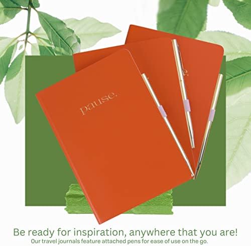 DesignWorks Ink Daily Gratitude Journal with Pen, Orange, 4.5 x 6.5 in - Image 7
