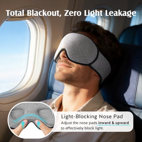 YFONG Sleep Mask for Side Sleeper Women Men, Soft Breathable Bamboo Viscose - Image 6