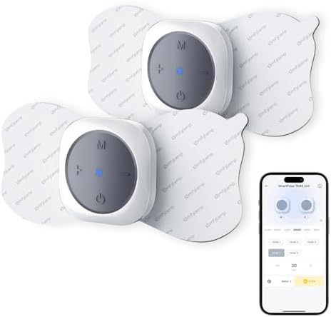 Comfytemp Transcutaneous Electrical Nerve Stimulator, Wireless TENS Unit Muscle Stimulator for Pain Relief, Rechargeable Portable TENS Unit Machine with Two Hosts for Back, Shoulder, Waist, Leg, Arm by Comfytemp