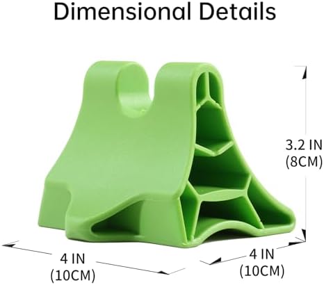 Trigger Point Massage Tool, Handheld Deep Tissue Manual Massager for Neck, Back, Shoulders & Feet, 3-Edge Pressure Point Design, Portable (Green) - Image 4