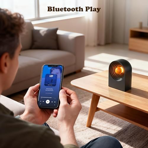 UNEEDE White Noise Sound Machine with Bluetooth Functionality, Night Light, Portable Bluetooth Speaker with Noise Canceling for Office & Sleeping, Meditation, Gathering (Black) - Image 6