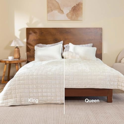 BEDELITE Velvet Quilt Set Queen Size, Luxury Velvet Comforter Bedding - Image 6