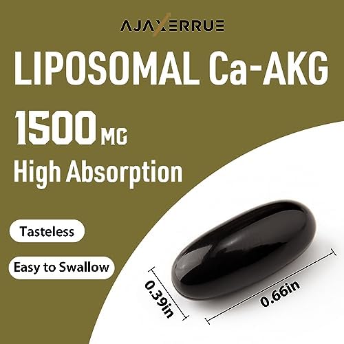 Liposomal Calcium AKG Supplement 1500 MG (Alpha-Ketoglutaric Acid), High Absorption, More Effective Than AAKG, Ca AKG for Longevity, Age Defense, Cellular Energy, Metabolic Function, 60 Softgels - Image 4