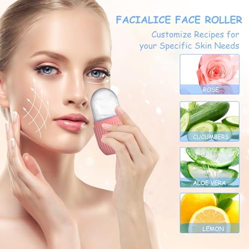 3 Pack Ice Roller for Face Eyes Women Facial Depuffer,Skin Care,Ice Pack Neck Massager,Cooling &Smoothing,Beauty Essentials(Pink) - Image 6