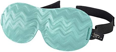 Bucky Ultralight Travel & Sleep Chevron Eye Mask, Blue Ice, One Size by Bucky