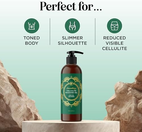 Smoothing Anti Cellulite Massage Oil - Slimming Cellulite Oil with Clinically Studied ShapePerfection for Enhanced Microcirculation and Body Contouring - Vegan Non GMO & Gluten Free (8 Fl Oz) - Image 2
