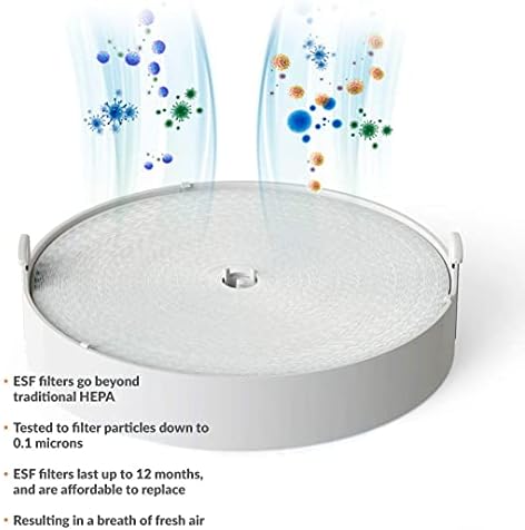 AVARI™ 525 Blue Desktop Personal Air Purifier made in Korea. Filtering Personal Breathing Zone. Ultra Quiet Electro-Static Filters to 0.1 Micron - Image 4