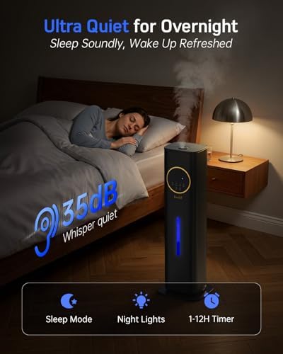 Humidifiers for Bedroom 500 sq ft,2.1Gal/8L Cool Mist Humidifier Large Room - Image 5