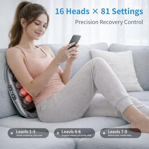 16 Head Deep Tissue Massage Gun, Handheld Percussion Massager - Image 2