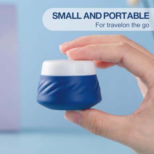Gemice Silicone Cream Jars TSA Approved Travel Size Containers with Clear Bag, Leak-proof Travel Accessories with Lid for Cosmetic Face Body Hand Cream (4 Pack) - Image 2