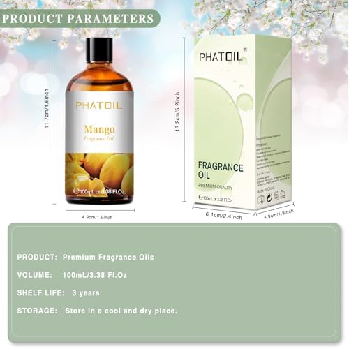 PHATOIL Mango Fragrance Oil for Diffuser Aromatherapy 3.38FL.OZ - Image 6