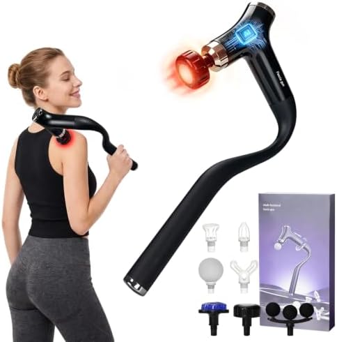 Sfozstra Massage Gun: Heat Cold Therapy Red Light Long Handle Massager by Sfozstra