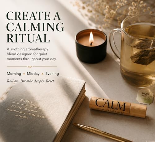 Calm Essential Oil Roller – Aromatherapy Roll On with Lavender & Chamomile – Calming Essential Oil Rollerball for Women, Self Care, Travel, Meditation & Wellness Gift – 10ml | Soulistic Root - Image 3
