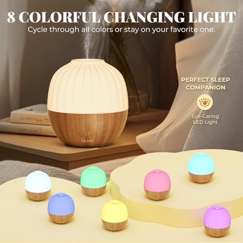 SALKING Essential Oil Diffuser for Home, 300ml Aromatherapy Diffuser Quiet - Image 2