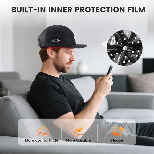 Red Light Therapy for Hair Growth: Cordless Red Light Heating Cap with 2000mAh Rechargeable Battery, Portable Care Tool for Home Use for Men & Women - Image 4
