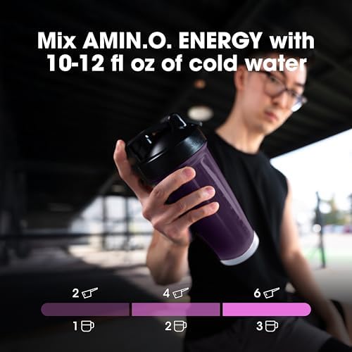 Optimum Nutrition Amino Energy Powder Plus Focus, with BCAA, Electrolytes, and Caffeine, Grape, 30 Servings (Packaging May Vary) - Image 7