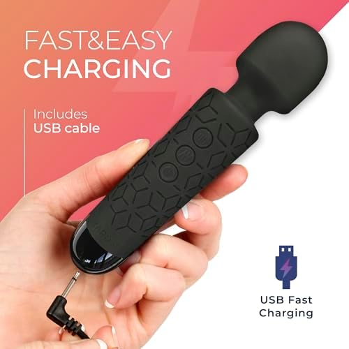 Yarosi Micro Personal Massage Wand Smallest Strongest Handheld Cordless Massager, Strong Powerful Compact Perfect For Travel, Magic Stress Away, All Body Back Legs Hand Pains Sports Recovery - Image 3