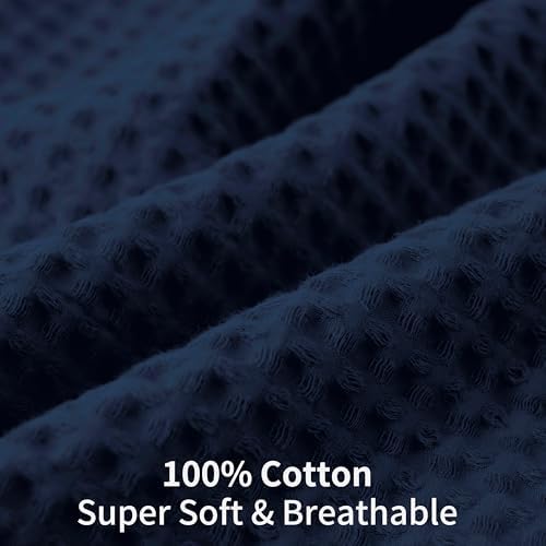 100% Egyptian Cotton 600 TC Waffle Weave Pillowcases King Size 2 Pack - Image 3