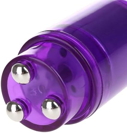 Mini Portable Small Massage Tool 4 Heads Massager Pocket for Women Neck Shoulder Face Back Foot Muscles (2PK Purple) - Image 7