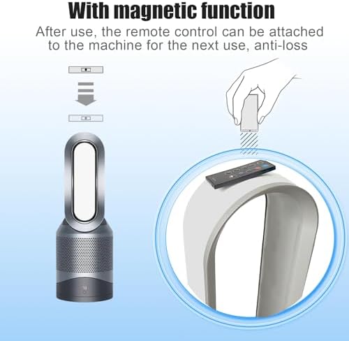 Replacement Remote Control for Dyson Pure Hot+Cool HP00 HP01 Air Purifier Heater Fan with Magnetic with Battery,Part NO.967197-13 - Image 4