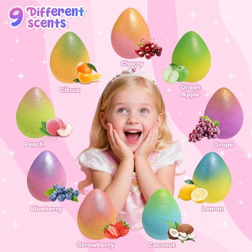 Unicorn Bath Bombs with Surprise Toys Inside, Girls Birthday Gifts - Image 5