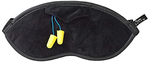 Bucky Eden Collection Lightweight Eye Shade Mask with Reusable Ear Plugs, Black by Bucky