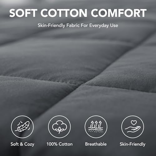 Deconovo Weighted Blanket for Adults, Cooling Heavy Comforter for Sleeping - Image 2