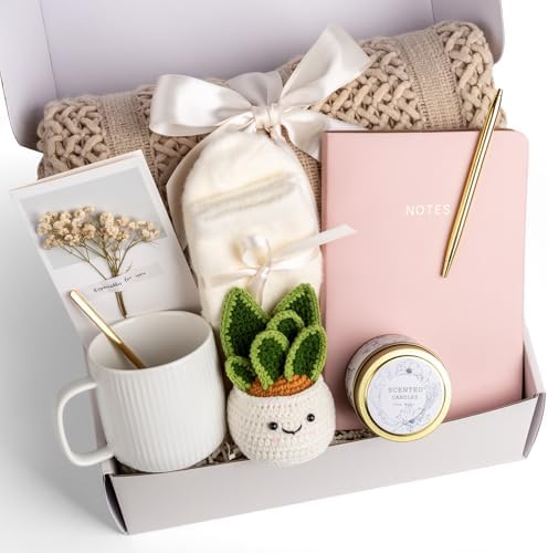 Mothers Day & Birthday Gifts for Women, Gift Baskets for Women, Self Care Gifts Care Package, Thank You, Get Well, Sympathy Inspirational Friendship Gifts Box for Mom, Grandma,Sister,Friends,Girls by Anforsun
