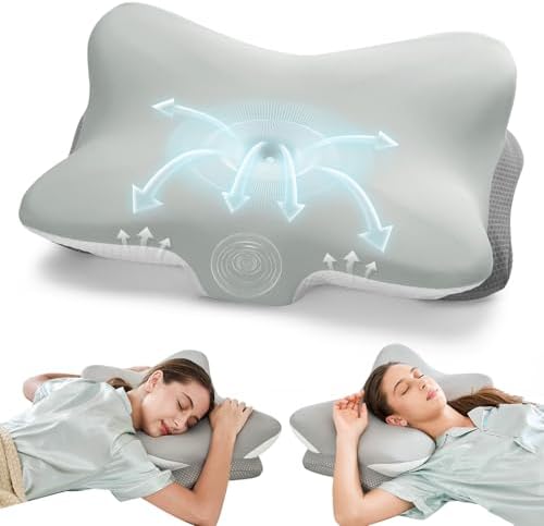 Krightlink Ergonomic Memory Foam Cervical Pillow Contour Design by Krightlink