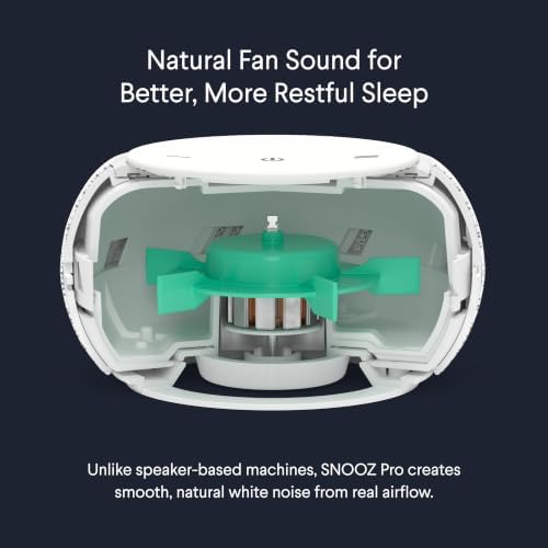 SNOOZ Pro Smart White Noise Sound Machine, Real Fan Inside for Sleeping - Image 3