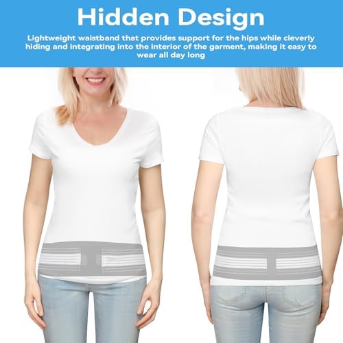 Waist Belt Sacroiliac Hip Belt, Lumbar Support Sciatica Pain Relief, Sacroiliac SI Joint - Lower Back Support Brace for Women and Men, Non-Slip and Adjustable & Breathable Back Pain Relief - Image 6