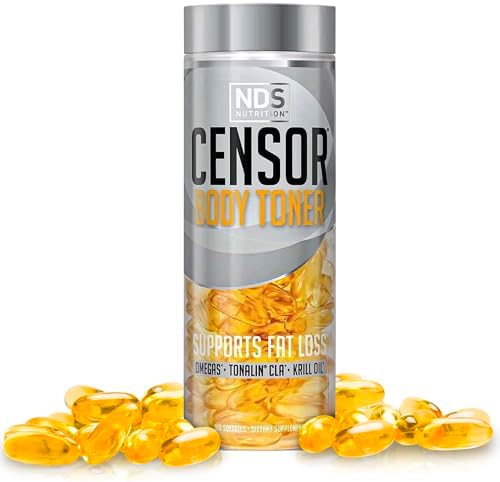 Censor NDS Nutrition CLA Fat Loss and Body Toner Formula - 180 Softgels by CensorBodyToner