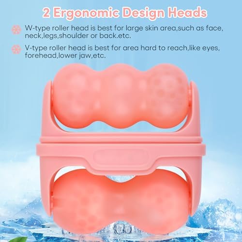 Fronnor Ice Roller for Face,Eyes,Cooling to Tighten Brighten Complexion, Soothing Skin Care Tool, Massager Under Eye Puffiness,Gift for Women - Image 3