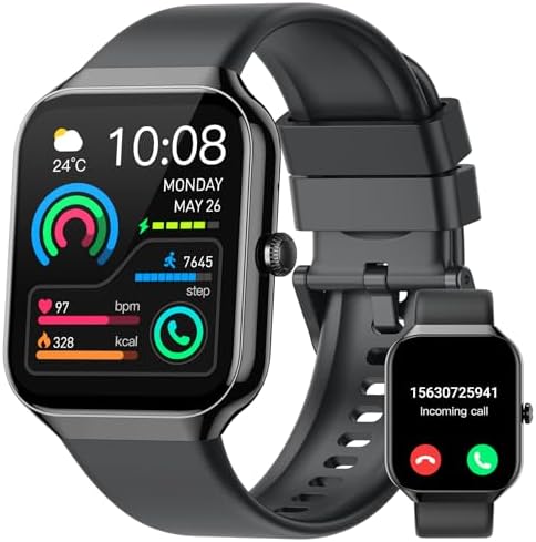 Smart Watch for Men Women (Answer/Make Call), Fitness Watch with Heart Rate/Sleep Monitor/Pedometer/Calories,2026 New Smartwatch IP68 Waterproof,113+ Sports Modes, Activity Tracker for Android iOS by Jugeman