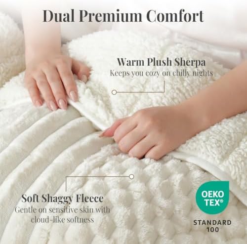 Topblan Weighted Blanket for Adults Queen Size 60 x 80 20lbs, Sherpa Fleece - Image 2